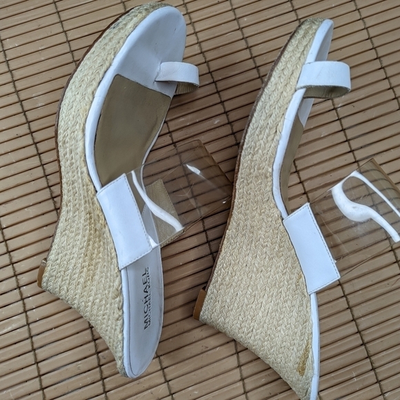 Michael Kors women's sz 6M platform espadrille toe loop sandals - Picture 6 of 10